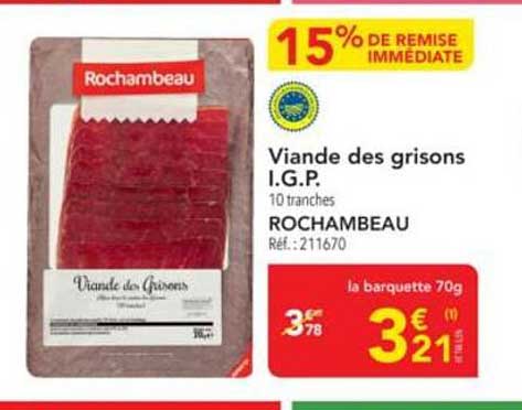 Viande des grisons I.G.P.