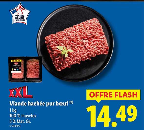Viande hachée pur bœuf