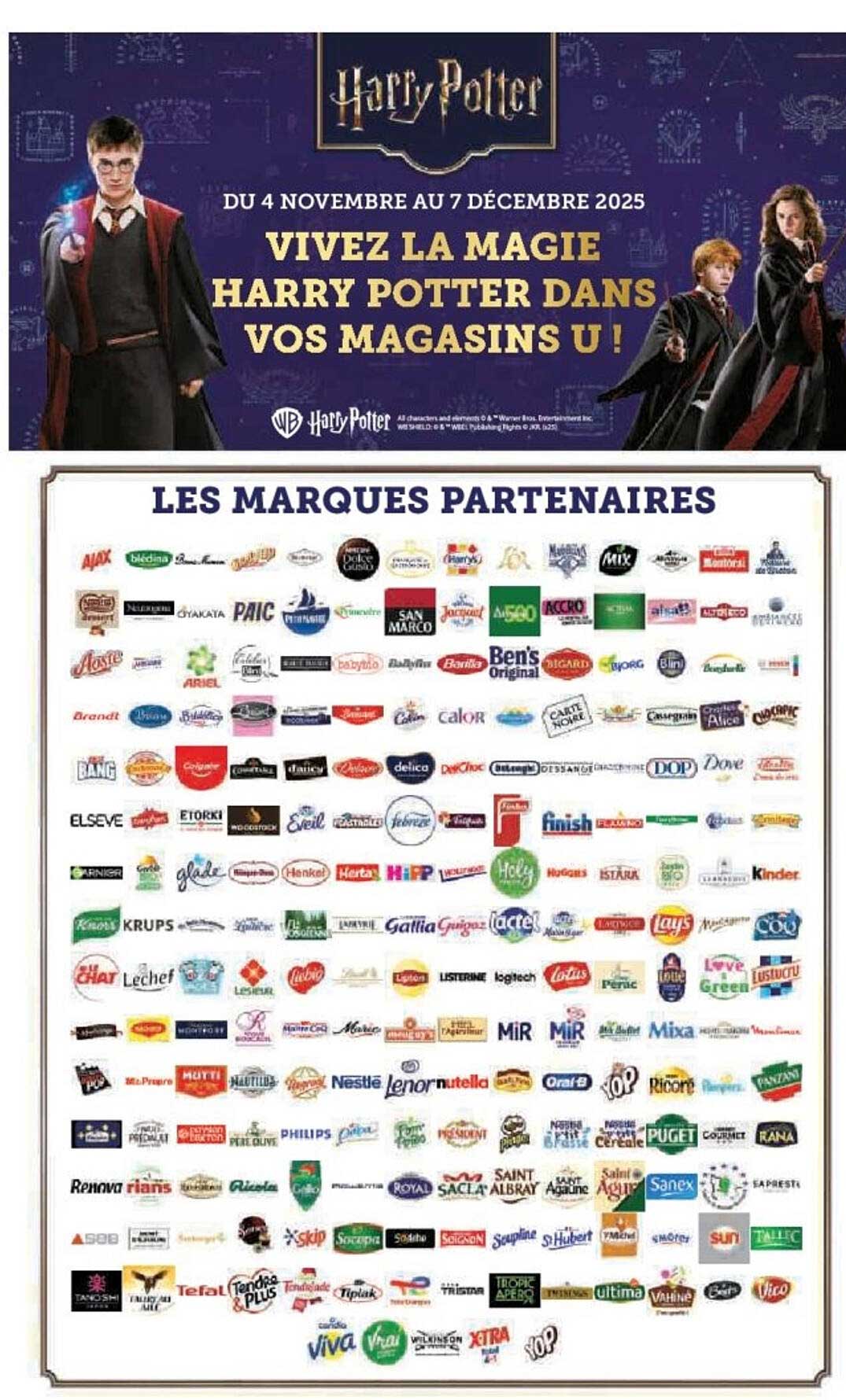 VIVEZ LA MAGIE HARRY POTTER DANS VOS MAGASINS U !