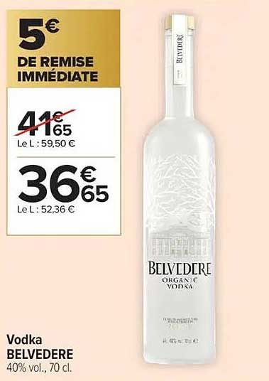 Vodka BELVEDERE 40% vol., 70 cl