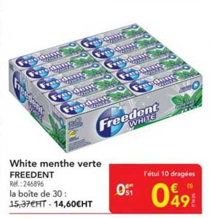 White menthe verte FREEDENT