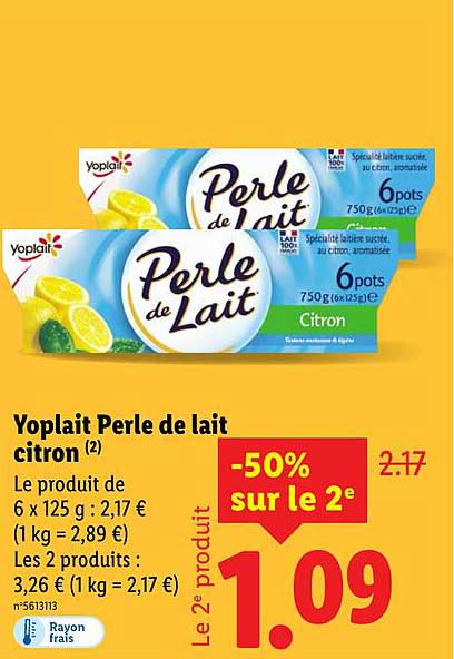 Yoplait Perle de lait citron (2)