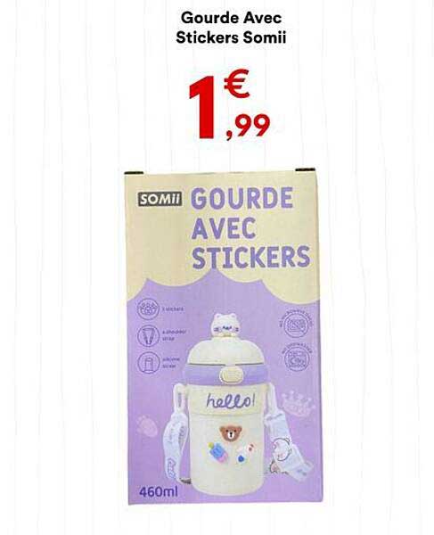 Gourde Avec Stickers Somii
