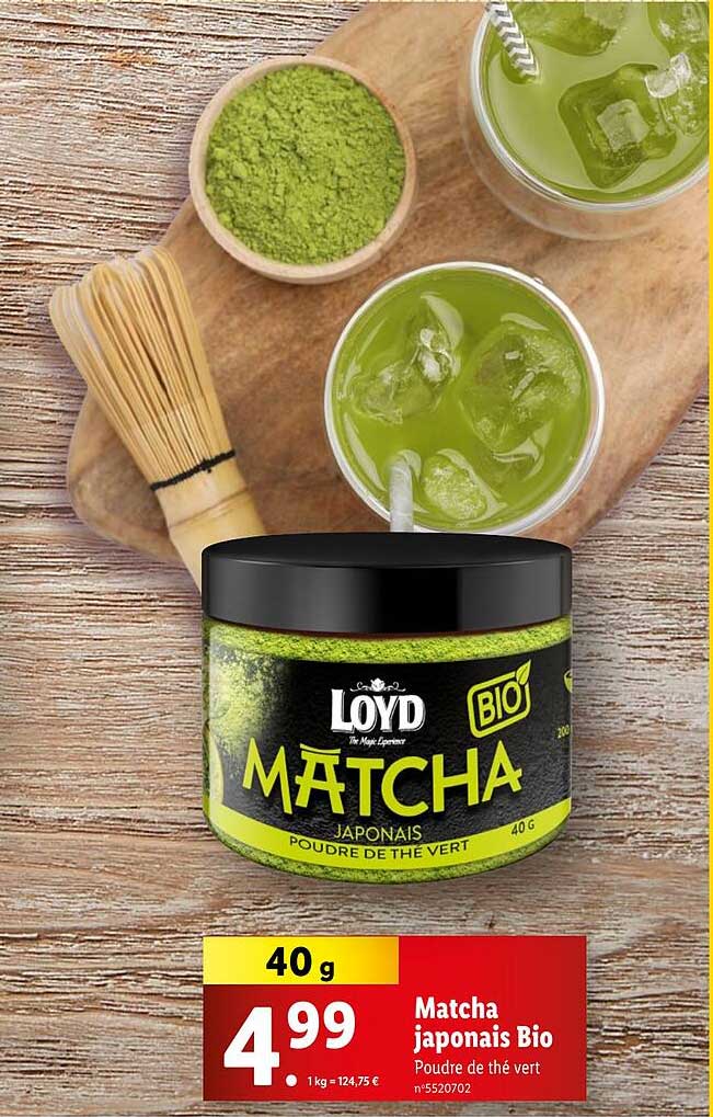 Matcha japonais Bio