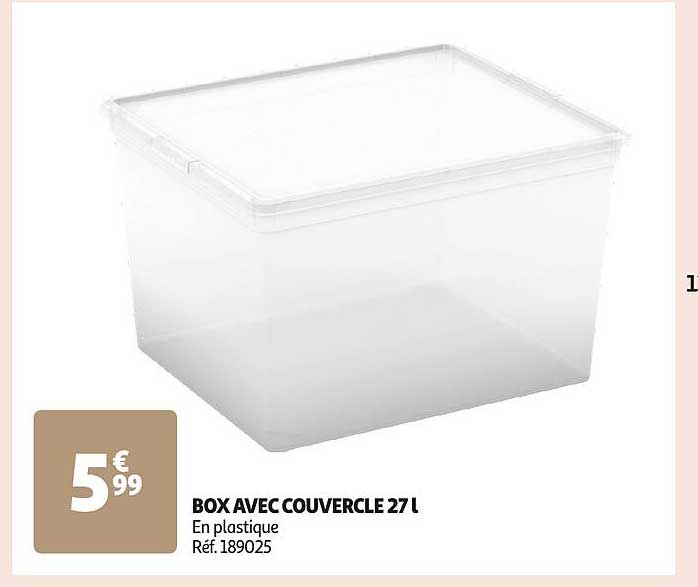 BOX AVEC COUVERCLE 27 L