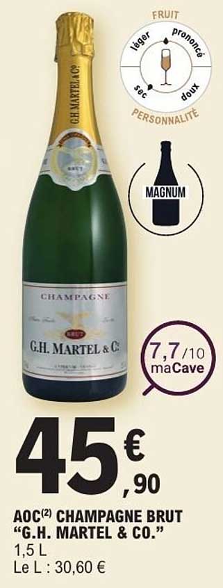 Champagne Gh Martel Prix