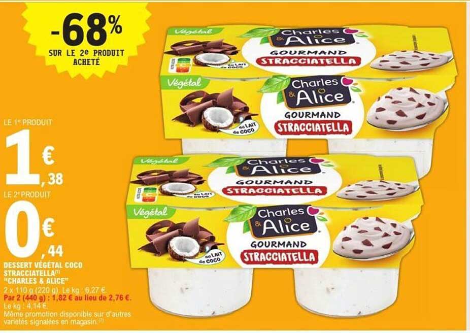 Promo Dessert V g tal Coco Stracciatella Charles Alice Chez E promo-dessert-v-g-tal-coco-stracciatella-charles-alice-chez-e