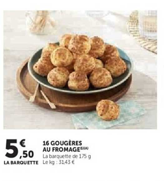 16 GOUGÈRES AU FROMAGE