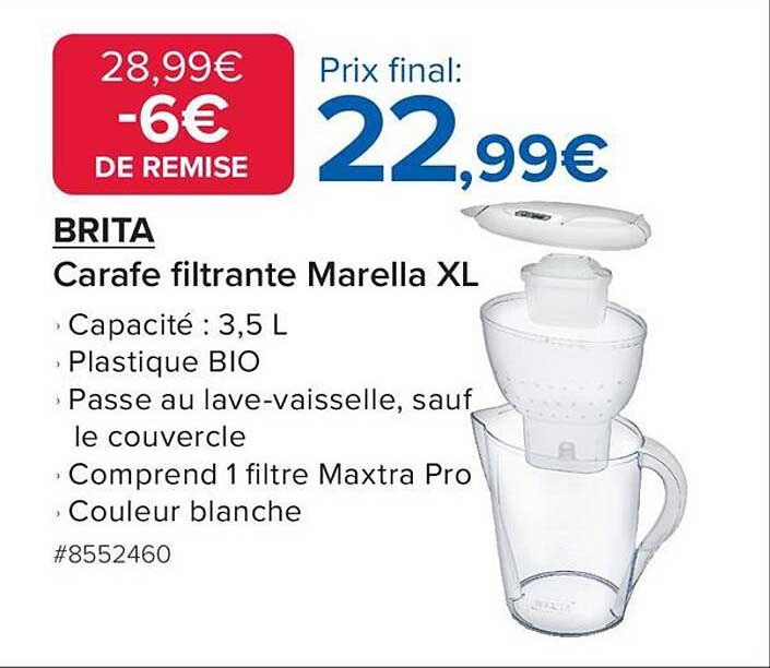 BRITA Carafe filtrante Marella XL