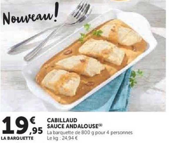 CABILLAUD SAUCE ANDALOUSE