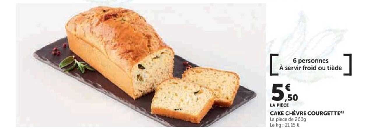 CAKE CHÈVRE COURGETTE