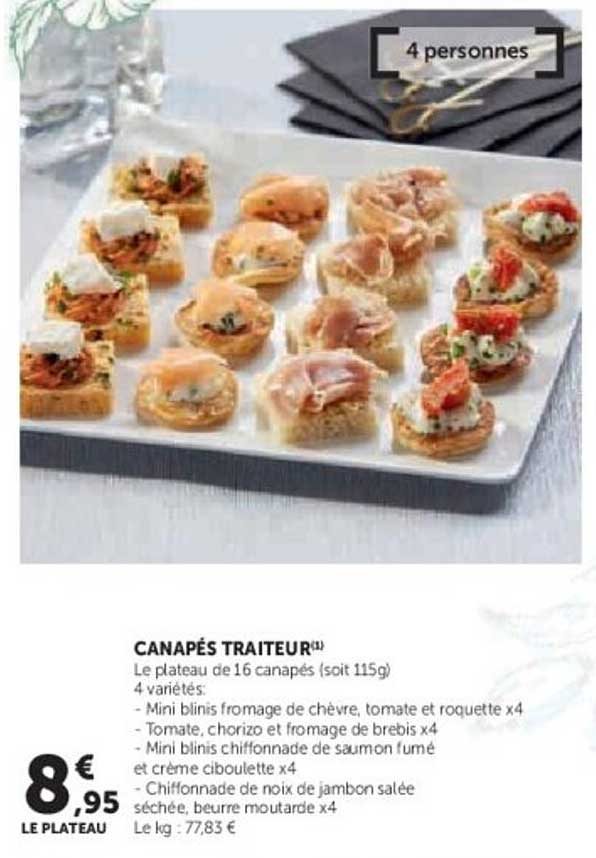 CANAPÉS TRAITEUR