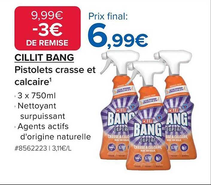 CILLIT BANG Pistolettes crasse et calcaire