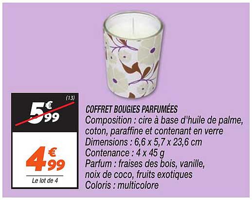 COFFRET BOUGIES PARFUMÉES