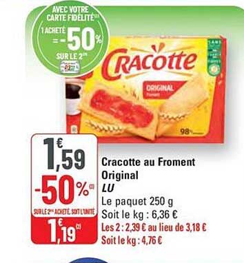 Cracotte au Froment Original