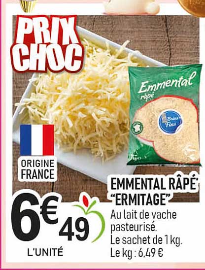 EMMENTAL RÂPÉ "ERMITAGE"