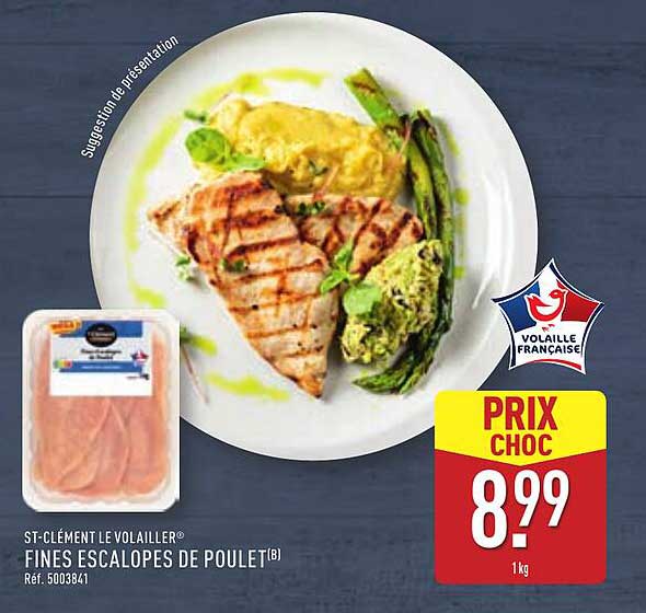 FINES ESCALOPES DE POULET
