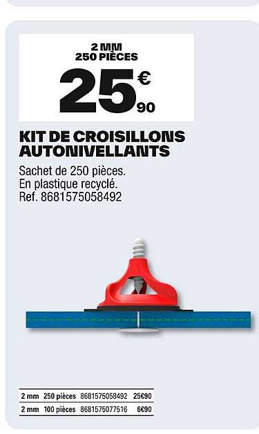 KIT DE CROI SILLONS AUTONIVELLANTS