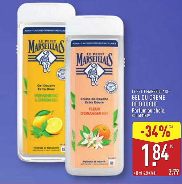 LE PETIT MARSEILLAIS® GEL OU CRÈME DE DOUCHE
