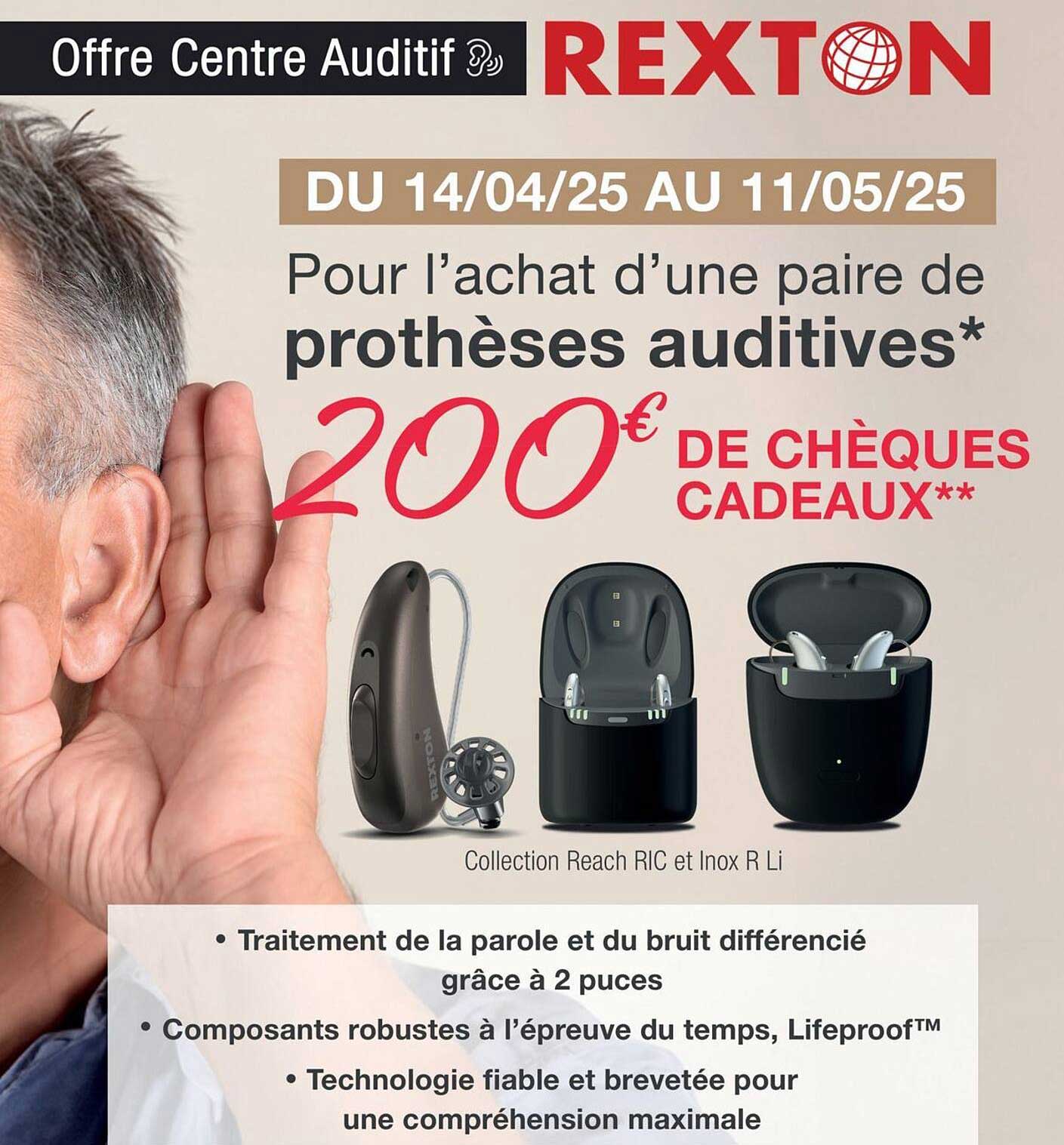 Offre Centre Auditif REXTON