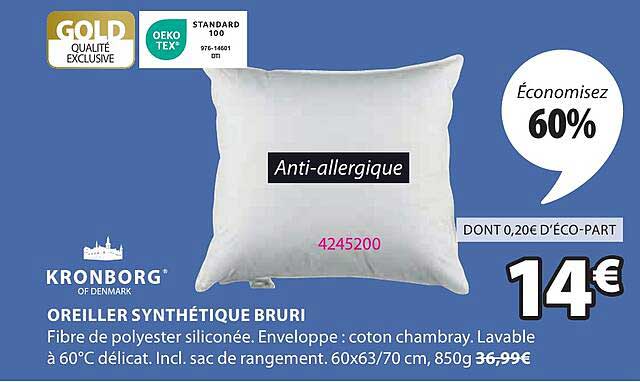 OREILLER SYNTHÉTIQUE BRURI