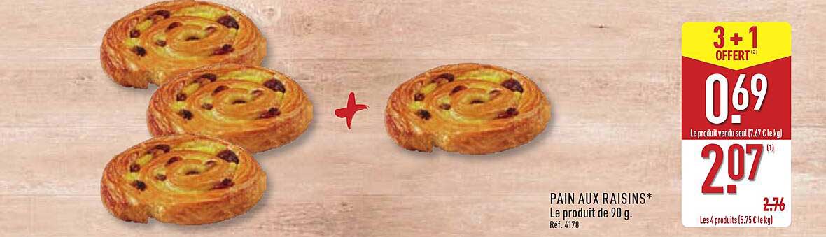 PAIN AUX RAISINS*