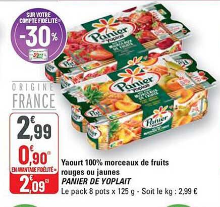 PANIER DE YOPLAIT