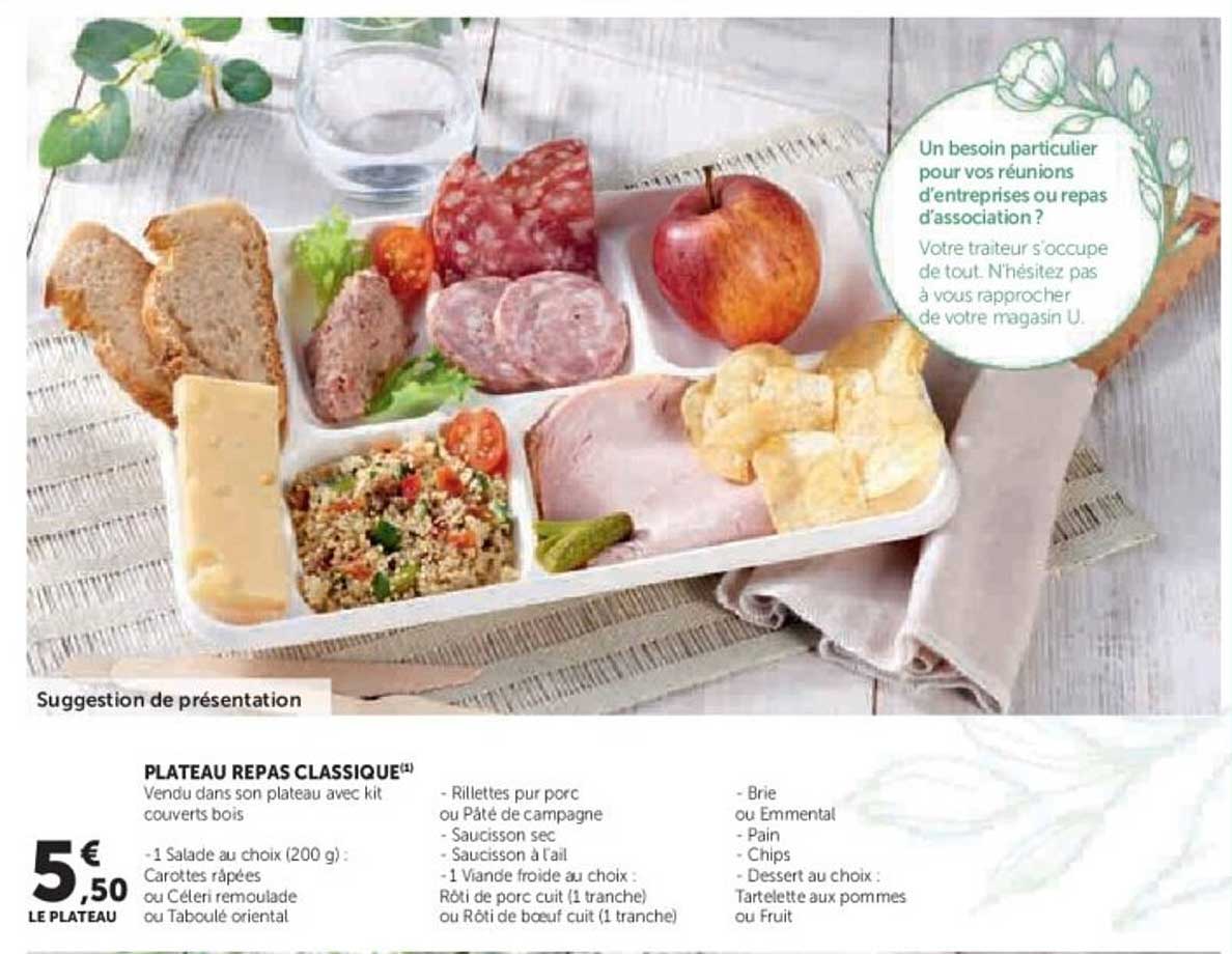 PLATEAU REPAS CLASSIQUE