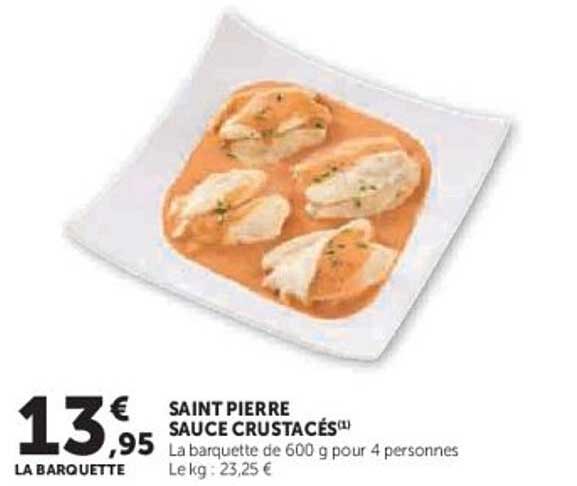 SAINT PIERRE SAUCE CRUSTACÉS