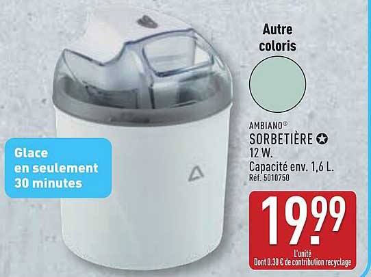 SORBETIÈRE AMBIANO® 12 W