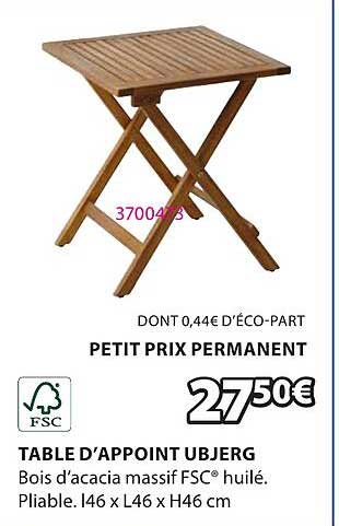 TABLE D’APPOINT UBJERG