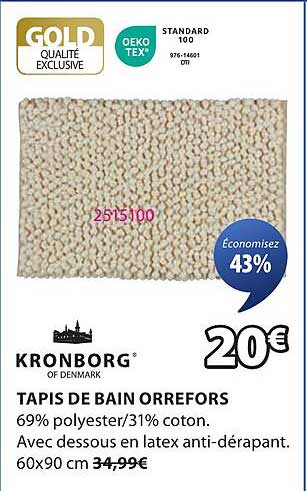 TAPIS DE BAIN ORREFORS