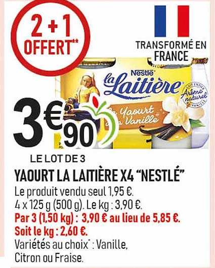 YAOURT LA LAITIÈRE X4 “NESTLÉ”