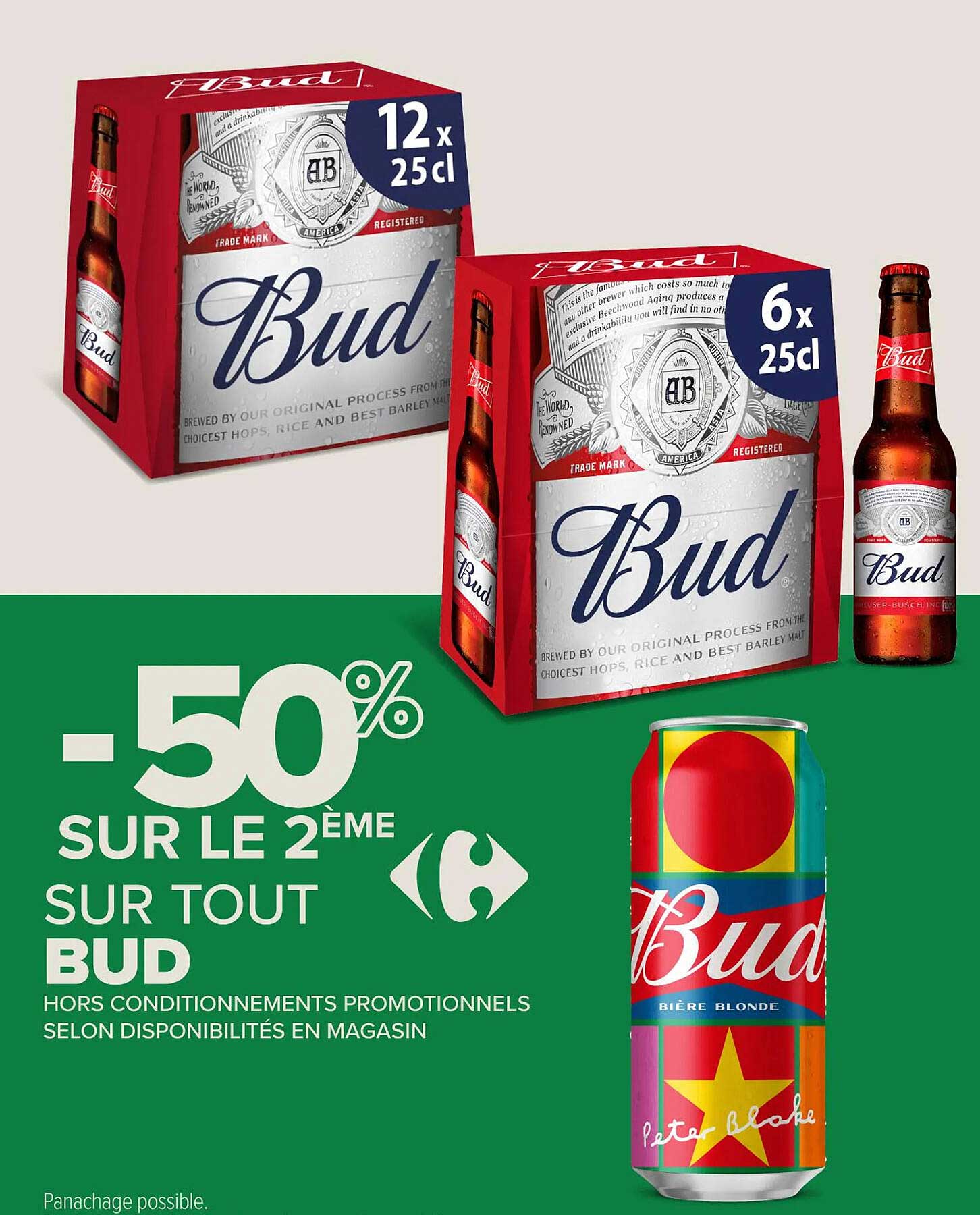 -50% SUR LE 2ÈME SUR TOUT BUD