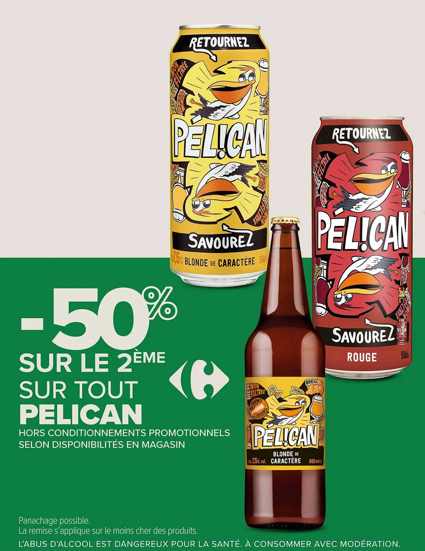 -50% SUR LE 2ème SUR TOUT PÉLICAN