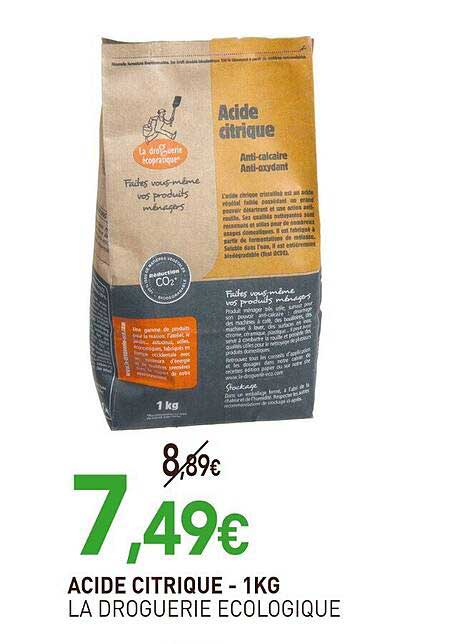 ACIDE CITRIQUE - 1KG