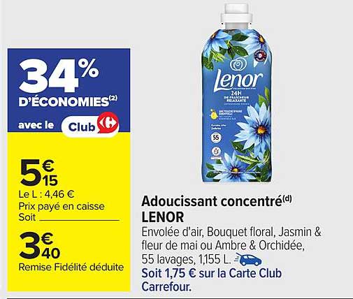 Adoucissant concentré LENOR
