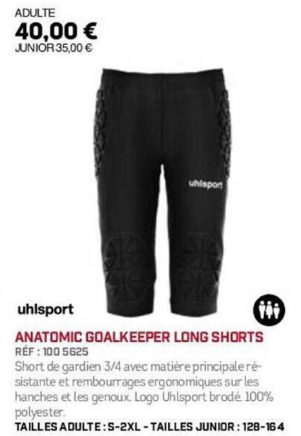 ANATOMIC GOALKEEPER LONG SHORTS