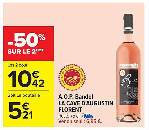 A.O.P Bandol LA CAVE D'AUGUSTIN FLORENT