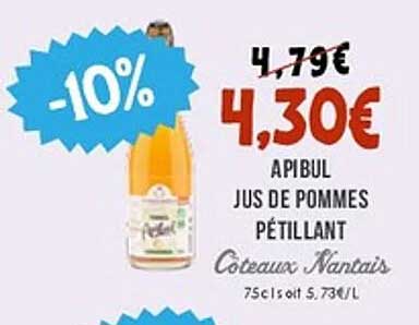 Apibul Jus de Pommes Pétillant
