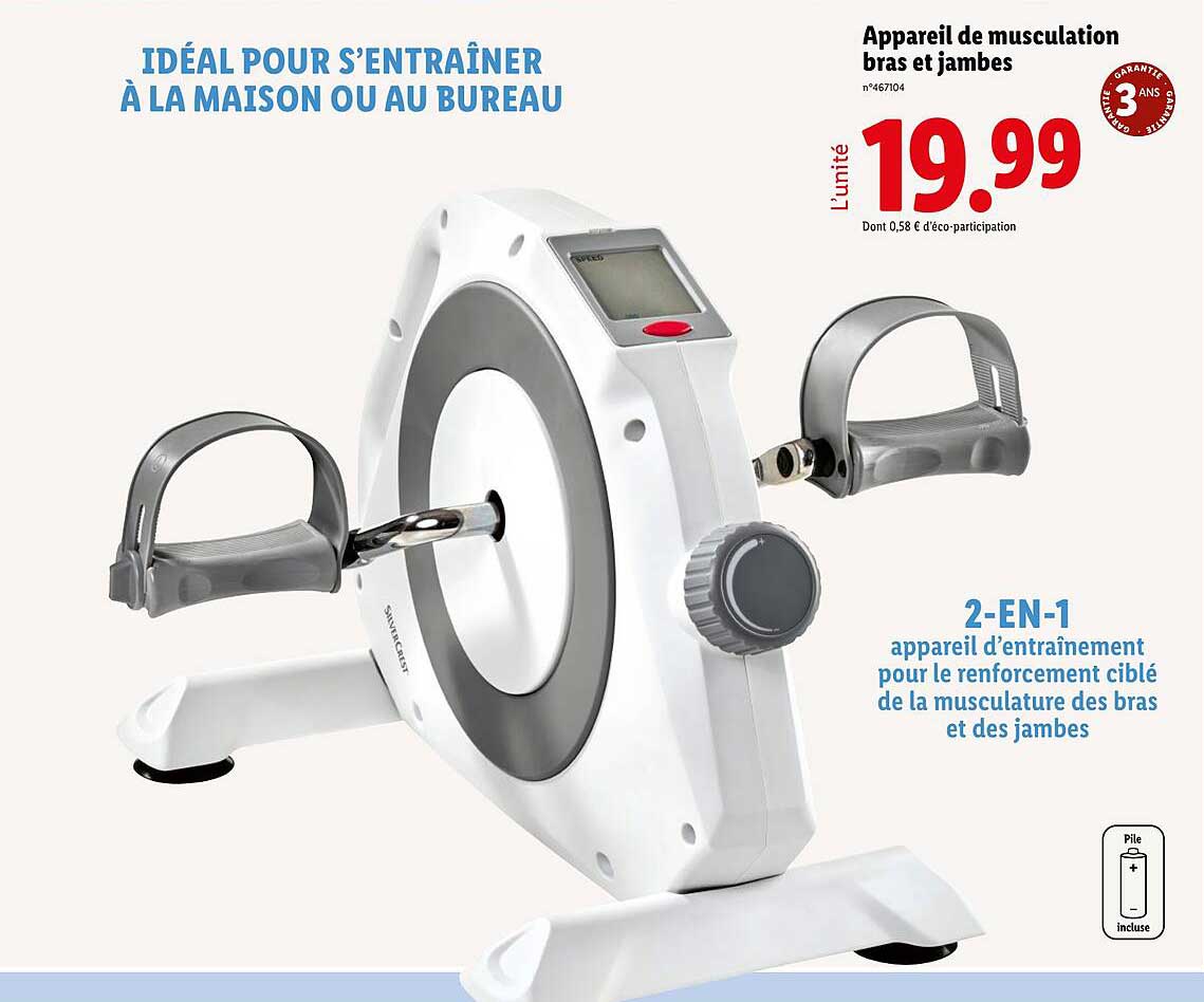 Appareil de musculation bras et jambes
