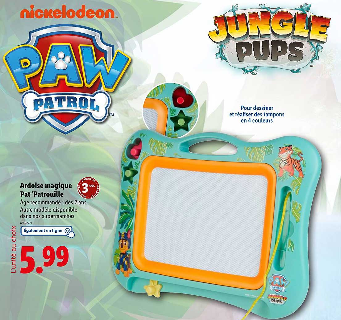Ardoise magique Pat'Patrouille