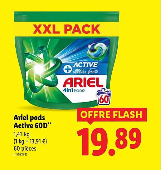 Ariel pods Active 60D**