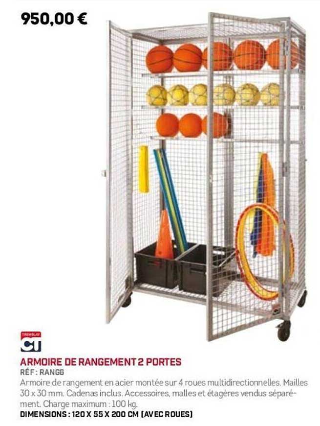 ARMoire de rangement 2 portes