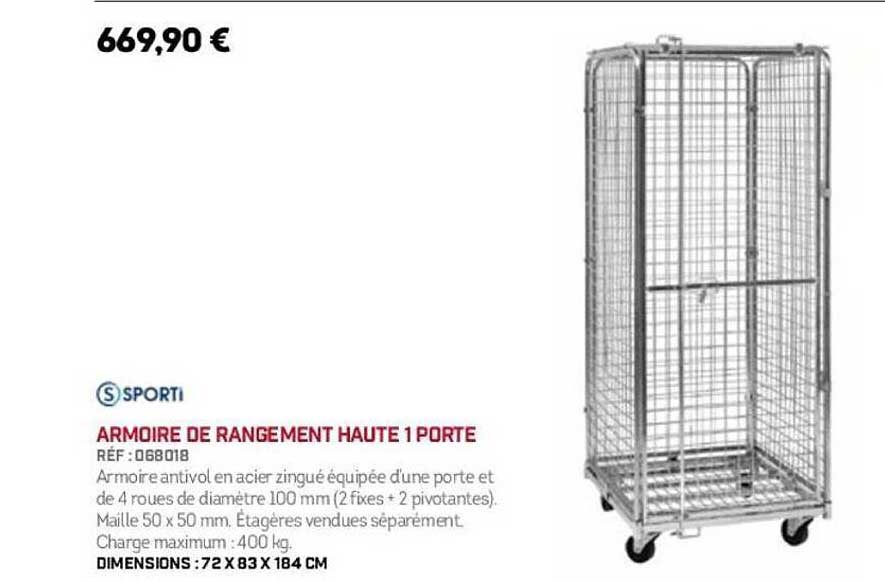 ARMoire de rangement haute 1 porte