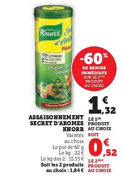 ASSAISONNEMENT SECRET D'AROMES KNORR