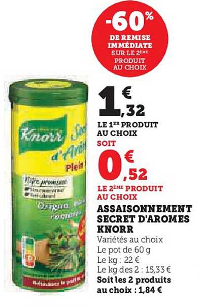 ASSAISONNEMENT SECRET D'AROMES KNORR