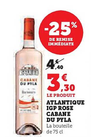 ATLANTIQUE IGP ROSE CABANE DU PYLA