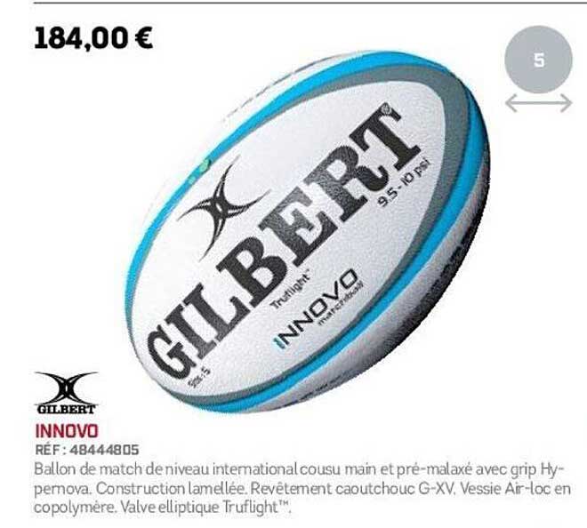 Ballon de match niveau international Gilbert INNOVO