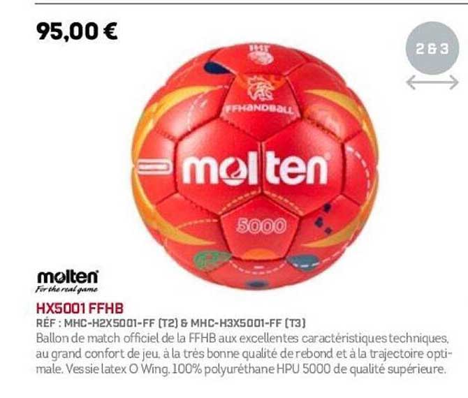Ballon de match officiel de la FFHB
